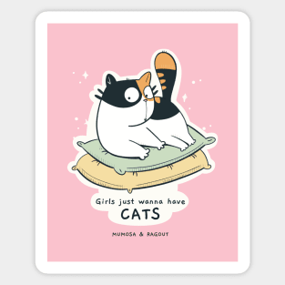 Girls just wanna have CATS Sticker